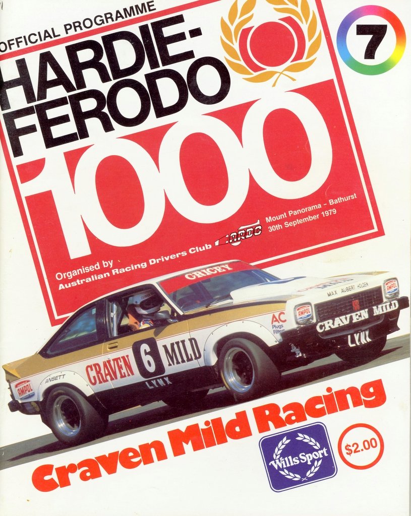 1979 Bathurst 1000 Race Program